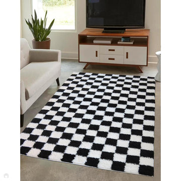 Snug Checks Mono Rug-Melrose-Rug Love - The Most Loved Rug Store